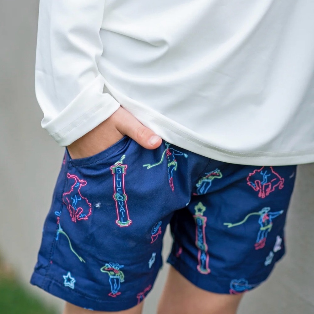 Blue Quail Neon Rodeo Swim Trunk Size 5T